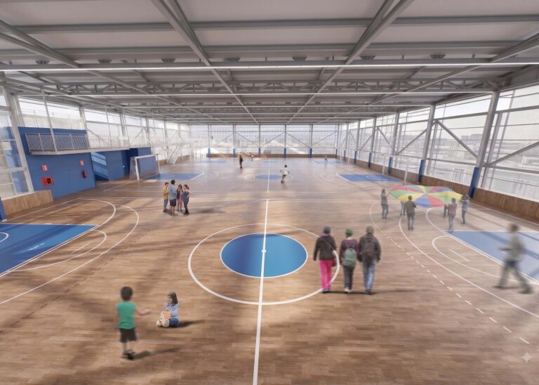 Projeto: Cobertura de quadra poliesportiva de um colégio